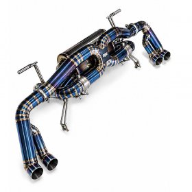 AVT AUDI R8 V8 GEN1 2007-2012 TITANIUM Valved Silenced / Straight Pipe Cat Back Exhaust System