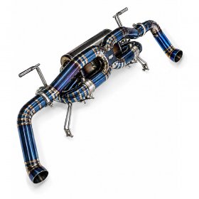 AVT AUDI R8 V10 GEN2 2018-2023 OPF DELETE TITANIUM Valved Silenced / Straight Pipe Cat Back Exhaust System