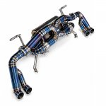 AVT AUDI R8 V10 GEN1 2009-2012 TITANIUM Valved Silenced / Straight Pipe Cat Back Exhaust System
