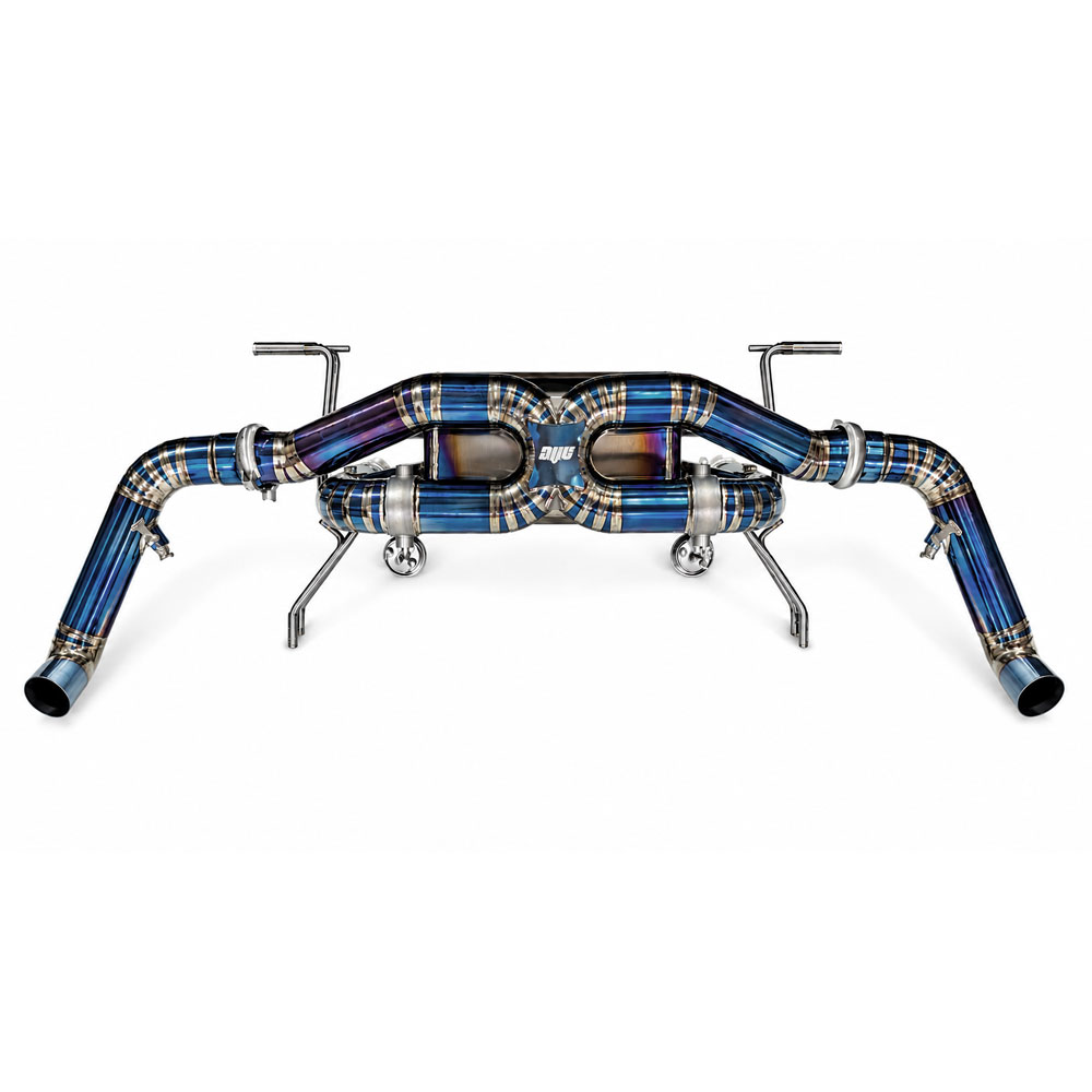 AVT AUDI R8 V10 GEN2 2018-2023 OPF DELETE TITANIUM Valved Silenced / Straight Pipe Cat Back Exhaust System