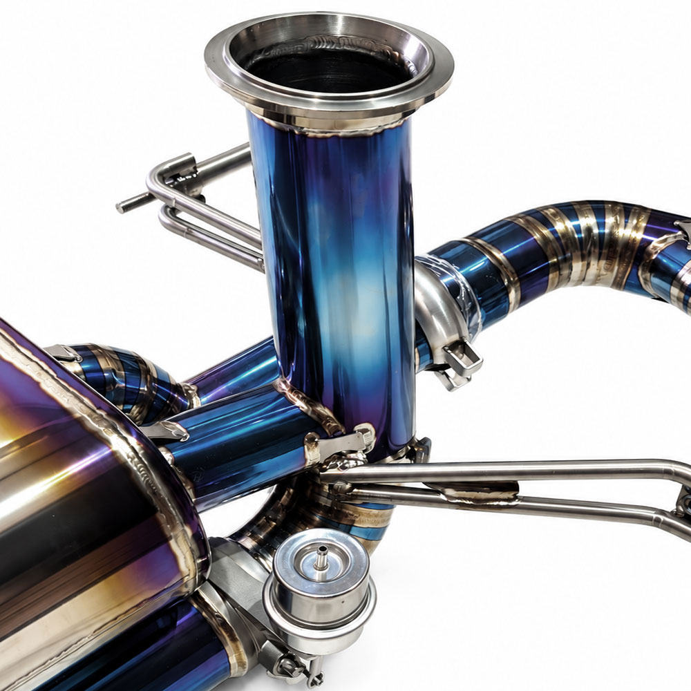 AVT AUDI R8 V10 GEN2 2018-2023 OPF DELETE TITANIUM Valved Silenced / Straight Pipe Cat Back Exhaust System