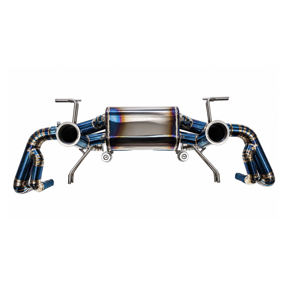 AVT AUDI R8 V10 GEN1 2009-2012 TITANIUM Valved Silenced / Straight Pipe Cat Back Exhaust System